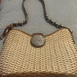 Brighton Woven Leather Purse with Medallion
Brighton